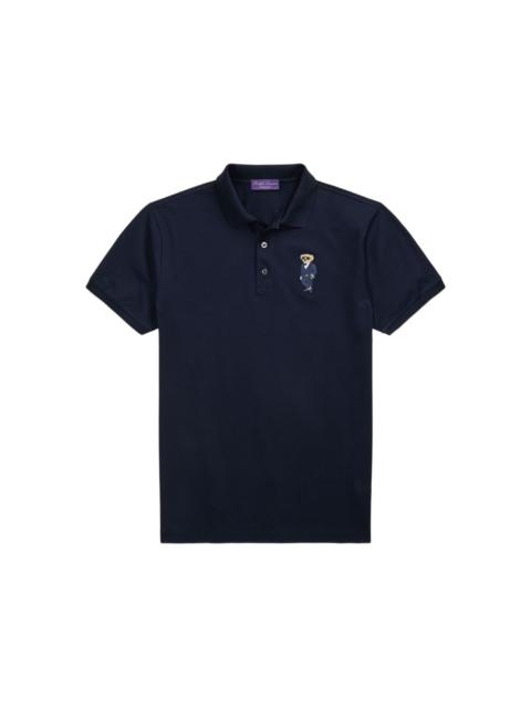 embroidered-logo polo shirt