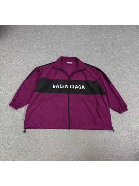 BALENCIAGA Balenciaga Nylon Logo Tracksuit Jacket in purple