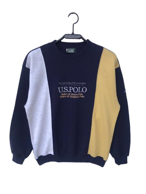 Other Designers Vintage U.s Polo Embroidered Spellout Sweatshirt Multicolor