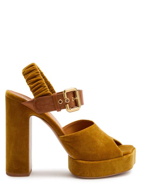 Chloé Chloe Aria Suede Platform Sandals