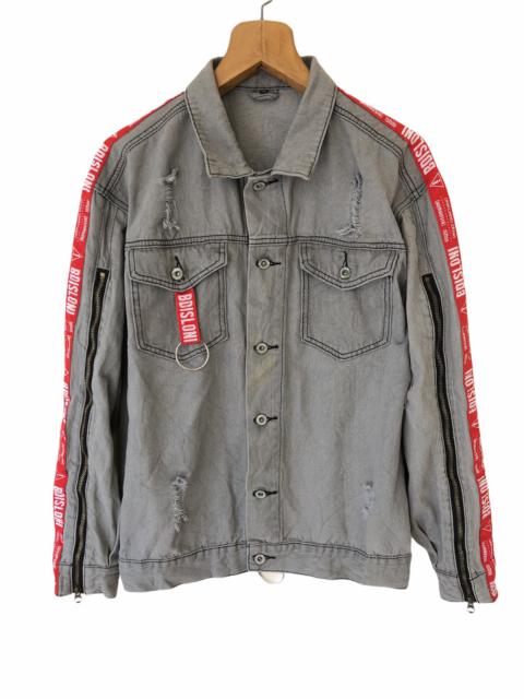 Other Designers Japanese Brand - LAST DROP💥CASUAL STYLISH DESIGN WASH DISTRESSED DENIM JACKET