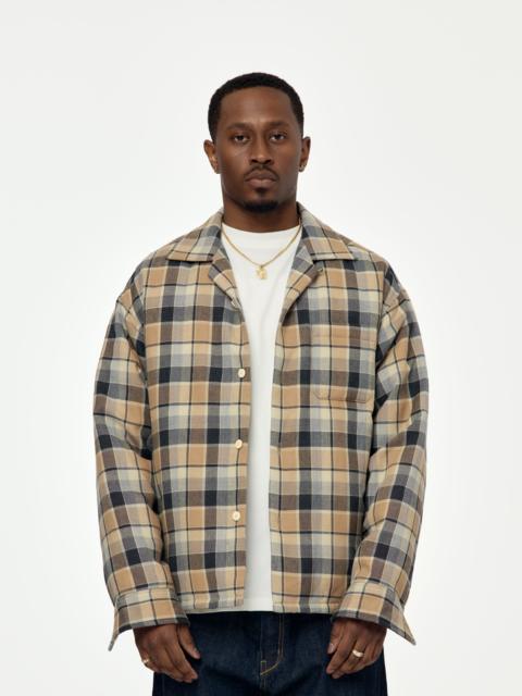 visvim KEESEY CHECK DOWN JKT (BEIGE)