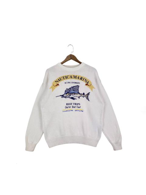 Other Designers Vintage 90s Nautica Marina Knitwear Jumper