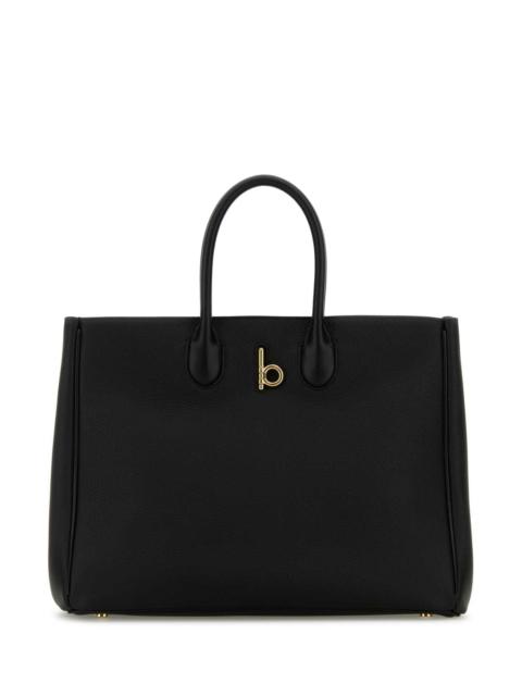 Burberry Burberry Women Black Leather Medium Rocking Horse Handbag