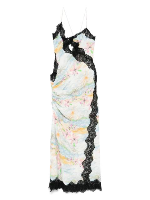 CHRISTOPHER ESBER floral-print midi dress