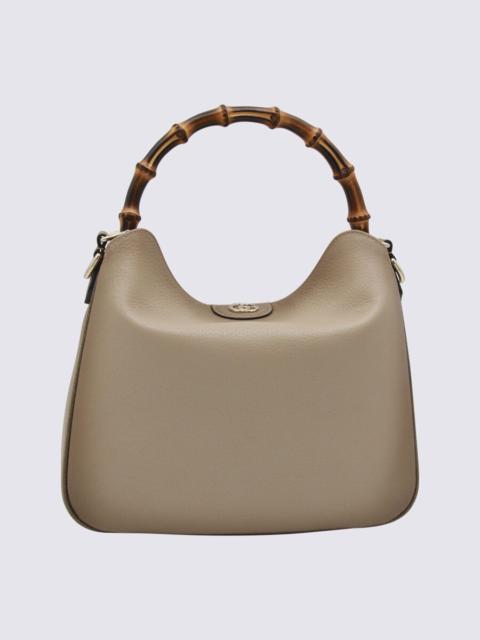 GUCCI Gucci Beige Leather Diana Medium Top Handle Bag