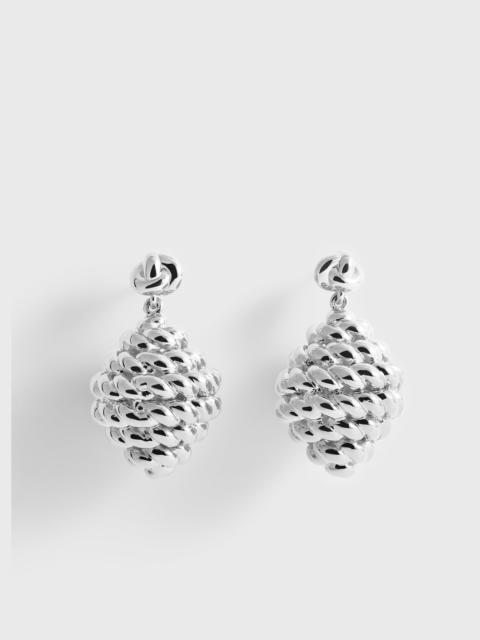 TOTEME Rope drop earrings silver
