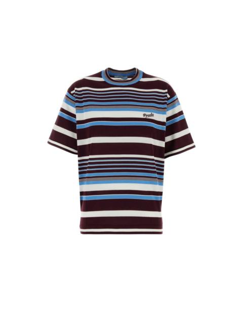 Prada PRADA Embroidered Cotton T-shirt New & Authentic (Women's si
