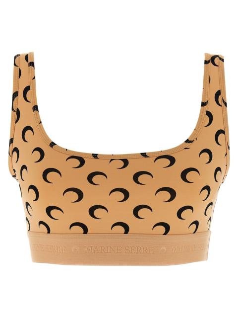 Marine Serre Marine Serre Women 'Moon Printed Jersey' Cropped Top