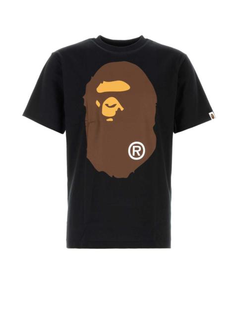 A BATHING APE® Bape Men Black Cotton Big Ape Head T-Shirt
