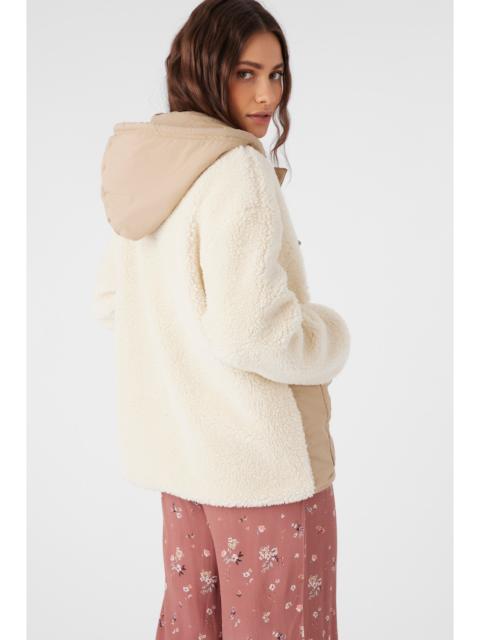 O'Neill Meena High Pile Fleece Quilted Jacket