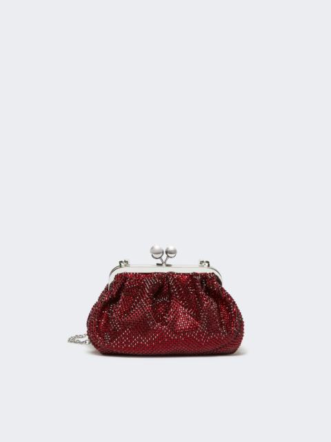 WEEKEND Max Mara EMY Small Pasticcino Bag in satin with rhinestones