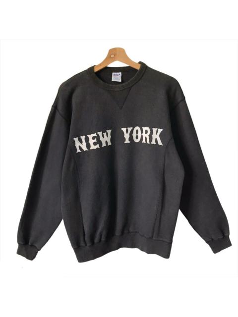 Other Designers Vintage - New York Printed Spellout Crewneck Sweatshirt Size M