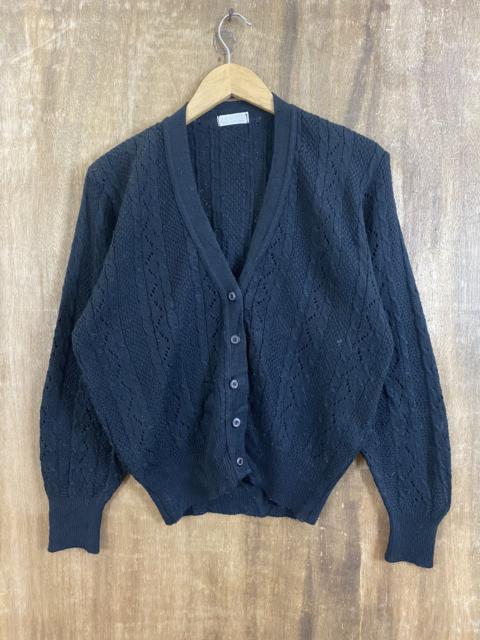 Other Designers Cardigan - More Criss Black Like Kurt Cobain Cardigan Knitwear #1816