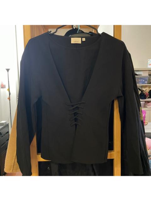 Other Designers Aritzia Wilfred Mabelle Lace Front Blouse