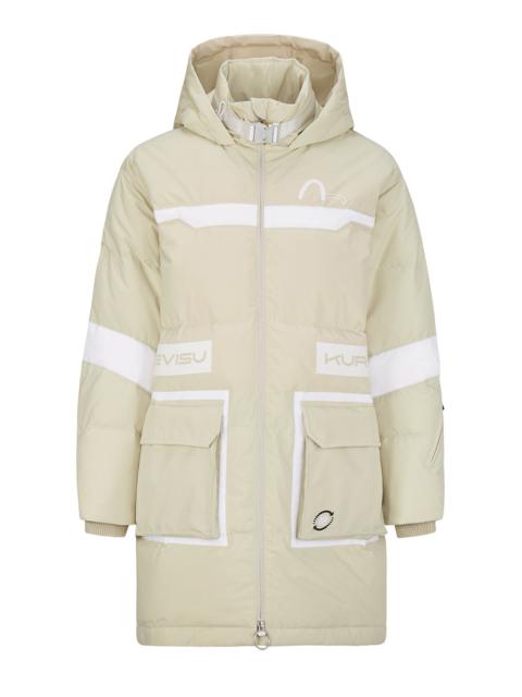EVISU Logo Print Padded Coat