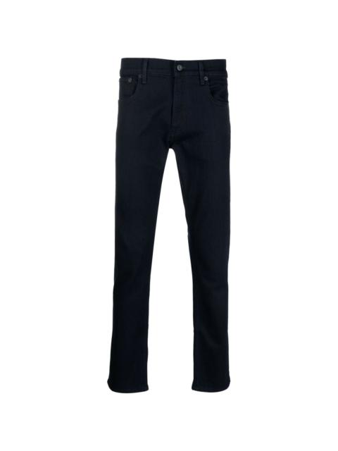 mid-rise slim-fit jeans