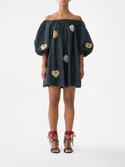 CAMILLA OFF SHOULDER PUFF DRESS