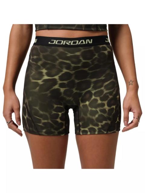Jordan Women's Sport Dri-FIT High-Waisted 5" AOP Shorts -Green