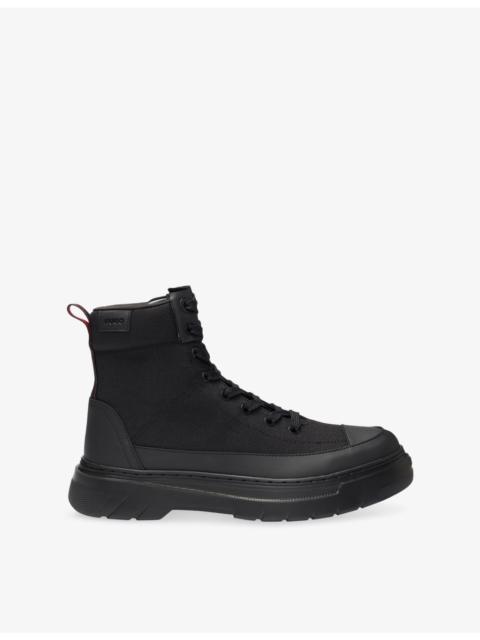 HUGO Urian Woven Ankle Boots