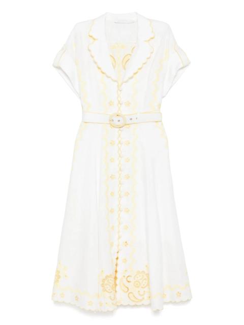 Zimmermann Lucky embroidered midi dress
