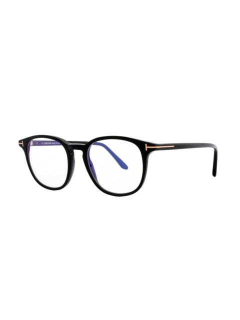 TOM FORD Tom Ford Blue Light Block Round Men's Eyeglasses FT5832-B 001 48