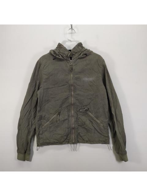 Other Designers Armani - Armani Jeans Rugged Zipper Hoodied Light Jacket #331-12