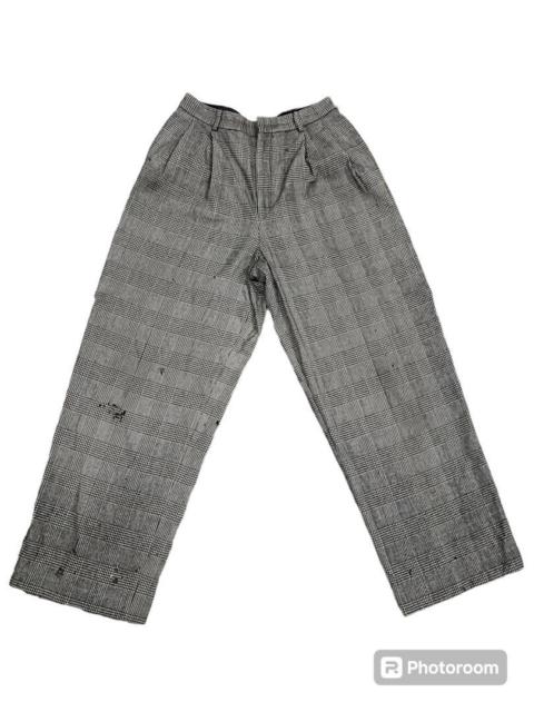 Other Designers Vintage - Vtg Ralph Lauren Purple Label Talon Zip Wool Checkered Pants