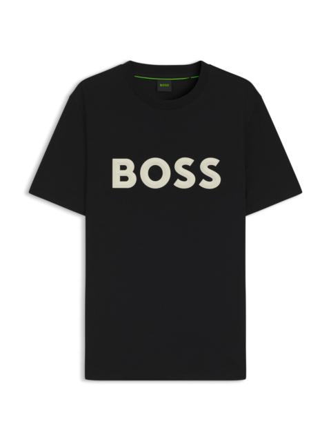 BOSS COTTON-JERSEY T-SHIRT WITH 3D LOGO