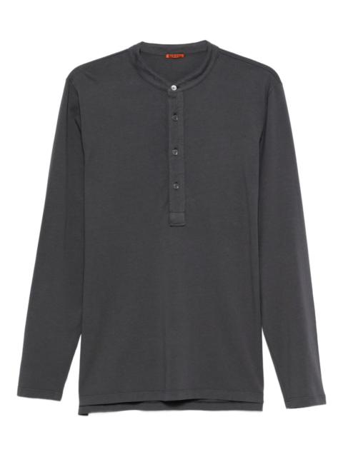 BARENA Henley-neck long-sleeve T-shirt