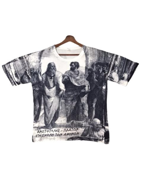 VERRY RARE VINTAGE THE SCHOOL OF ATHENS Overprint tee