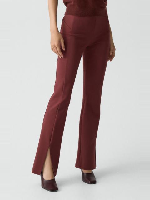 Theory Theory Slit Flare Leg Pants in Oxblood Red at Nordstrom