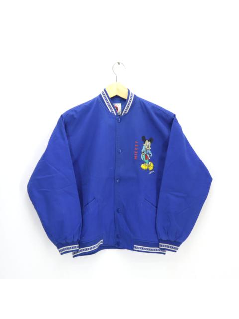 Other Designers Vintage - MICKEY DISNEY Big Print Bomber Varsity Jacket