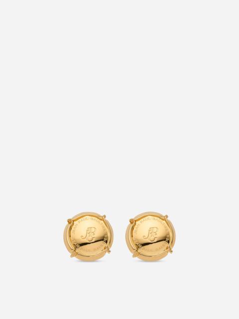 Jean Paul Gaultier Champagne Earrings Gold