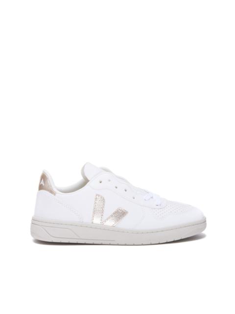 VEJA white faux leather sneakers