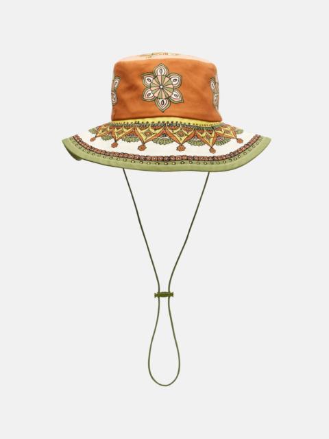 ALÉMAIS Printed cotton fedora