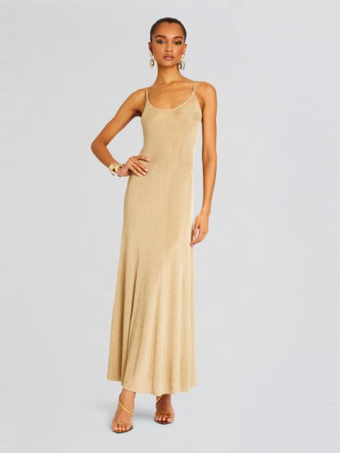 RETROFÊTE MABELINE METALLIC KNIT GOWN
