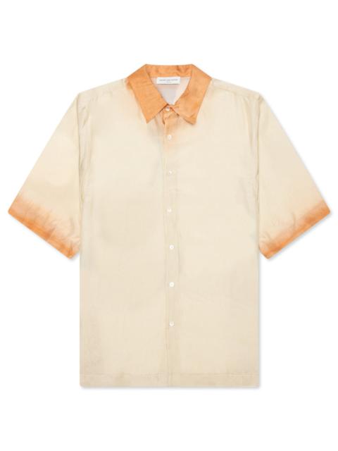 Dries Van Noten SILK OMBRE SHIRT - ORANGE
