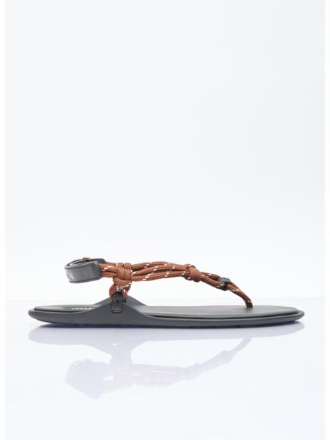 Miu Miu Miu Miu Women Riviere Cord And Leather Sandals