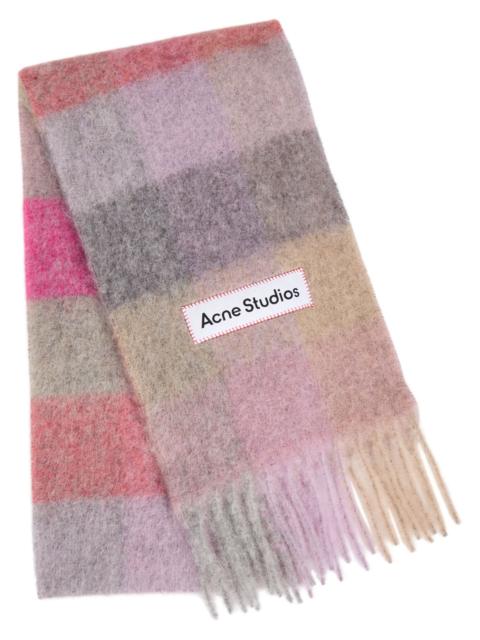 Acne Studios Acne Studios Vally Checked Wool-blend Scarf