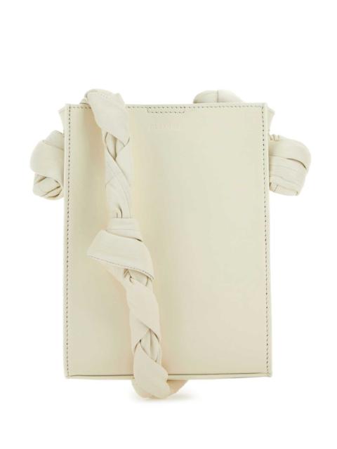Jil Sander Jil Sander Women Ivory Leather Tangle Shoulder Bag