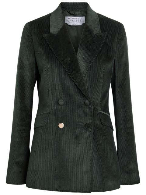 GABRIELA HEARST Gabriela Hearst Angela Double-breasted Corduroy Blazer