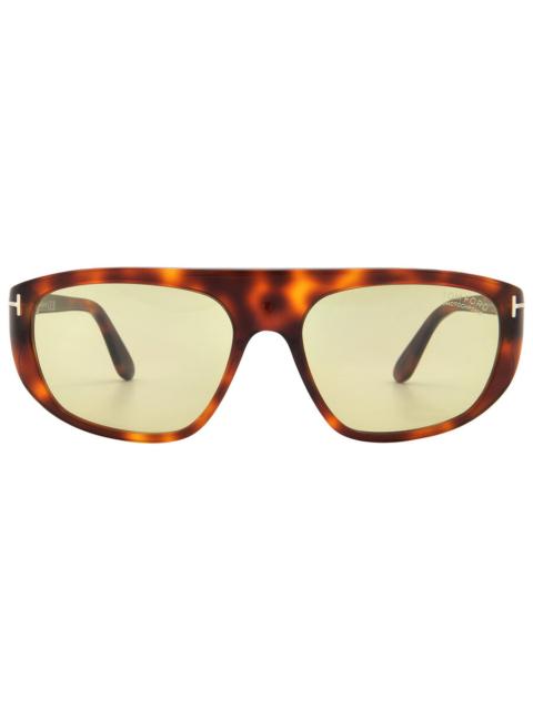 TOM FORD Tom Ford Edward Amber Mask Men's Sunglasses FT1002 53E 58