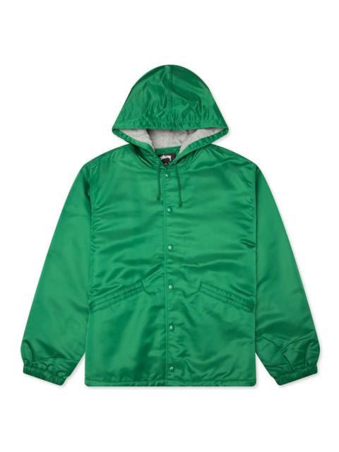 Stüssy HOODED COACHES JACKET - GREEN