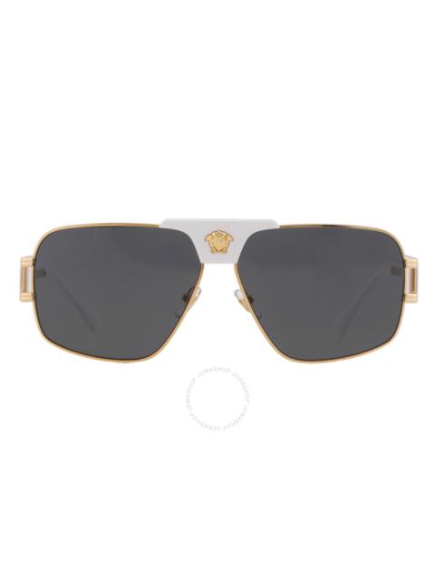 VERSACE Versace Dark Grey Navigator Men's Sunglasses VE2251 147187 63
