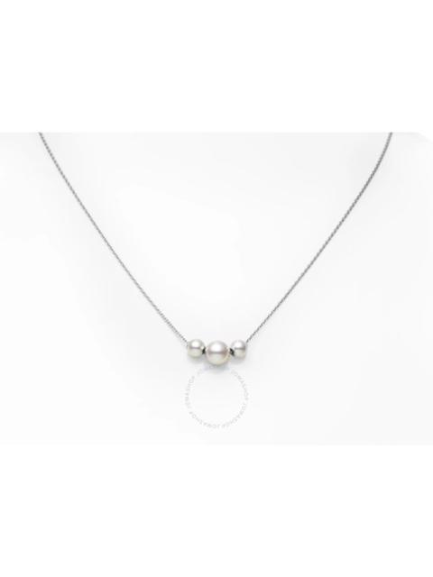 MIKIMOTO Mikimoto Pearls in Motion Akoya Cultured Pearl Necklace in 18K White Gold - MPQ10081AXXW