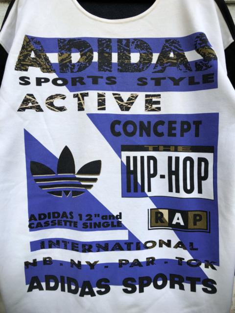adidas Vintage Adidas Hip Hop Rap Run DMC Cotton Poly Sweatshirt