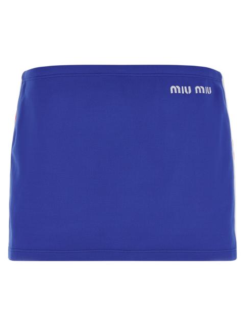 Miu Miu Miu Miu Women Logo Embroidery Skirt