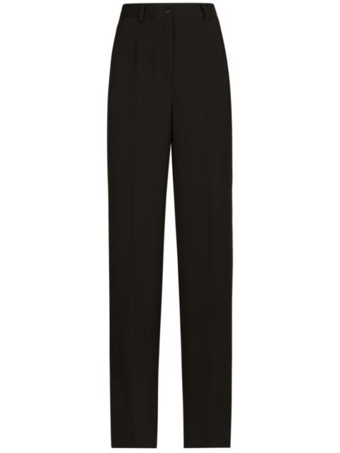 tailored gabardine trousers