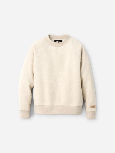 UGG ® Women's Classic Crewneck Cotton Blend/Recycled Materials Tops in Sand Heather